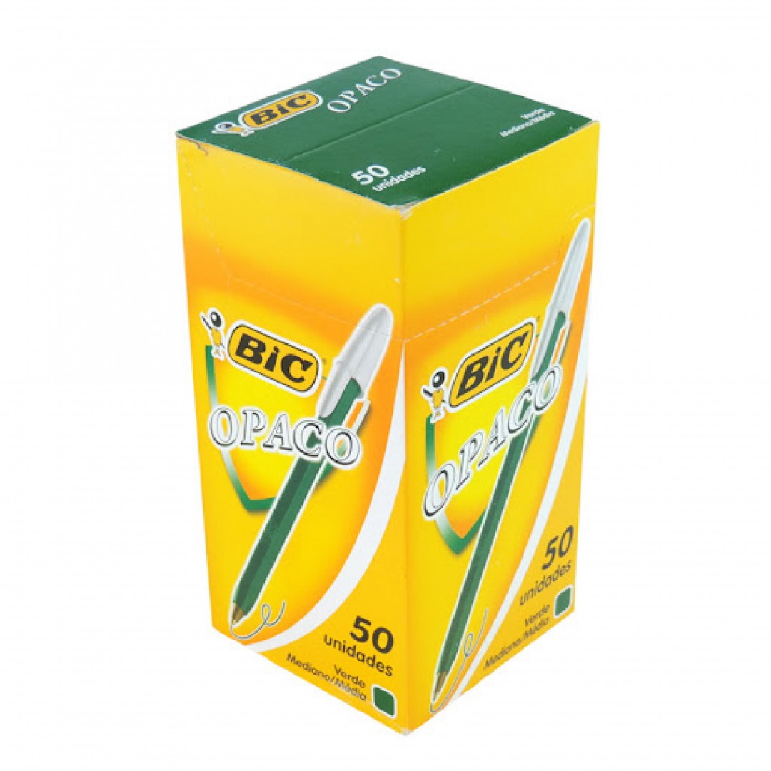 bic-boligrafo-opaco-verde-x50-1441