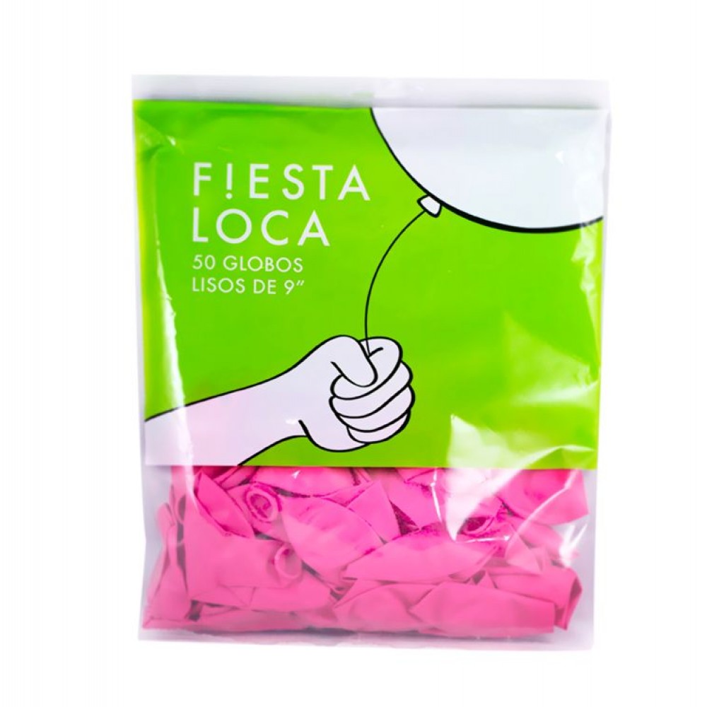 fiesta-loca-globo-liso-rosa-x-50-u-1793